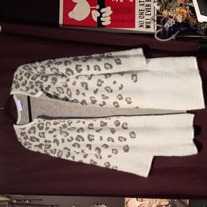 New Directions leopard print cardigan